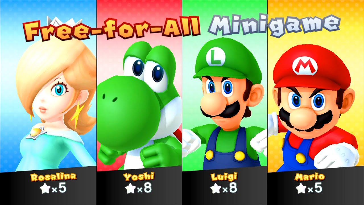 【マリオパーティ10】マッシュルームパークロゼッタVsヨッシーVsルイージVsマリオ(COM最強 たつじん)