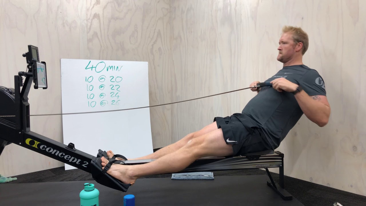 40 minutes continuous- increasing intensity and rate