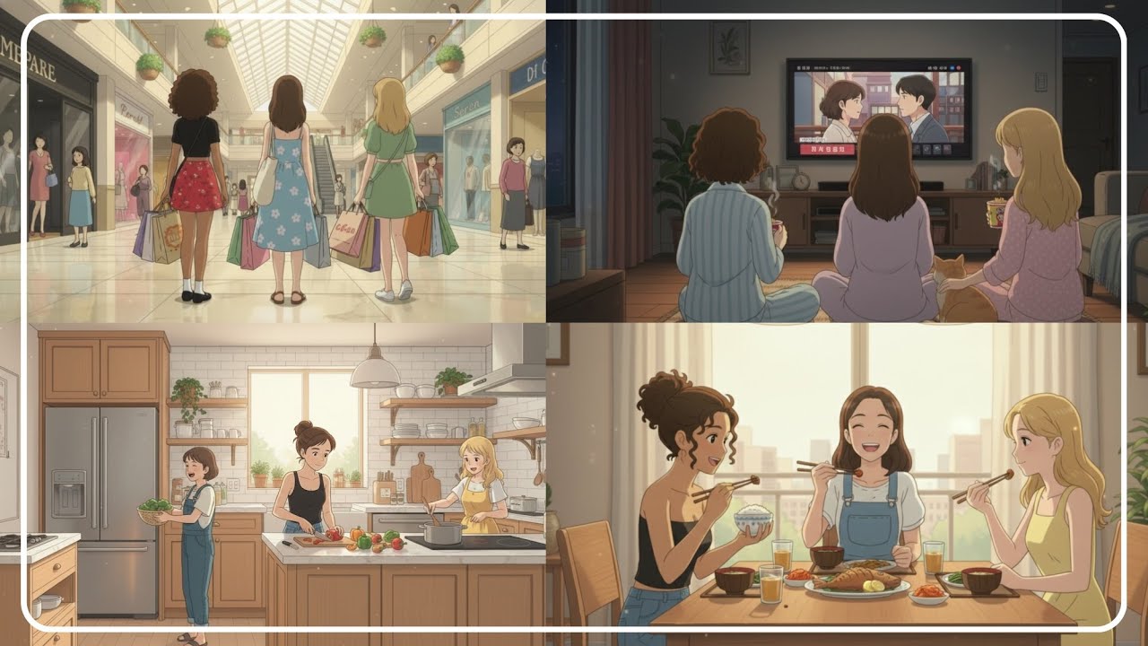 A Day Out with Friends That I&rsquo;ll Remember Quietly #viral #animation #anime #studioghibli #ghibli 