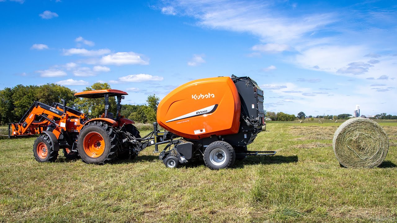 Достаточно ли Kubota M7060 для пресс-подборщика BV5160? Давайте посмотрим!