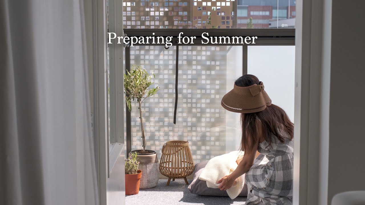 Preparing for Summer ☀️I balcony update, Finnish strawberry cake, summer salad