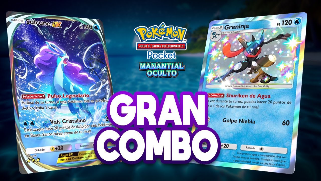 SUICUNE EX y GRENINJA hacen una COMBINACIÓN PODEROSA | Pokémon TCG Pocket