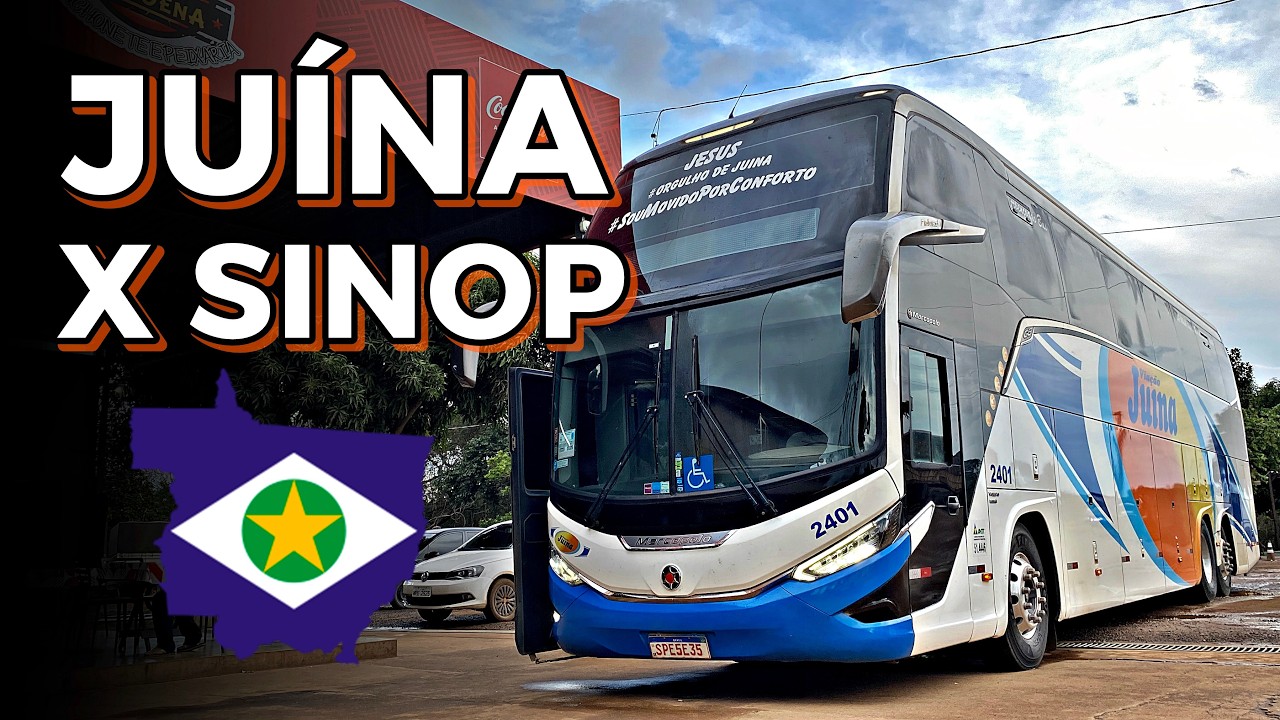 Viajando pelo MATO GROSSO!!! Juína x Sinop via Juara pela Viação Juína.