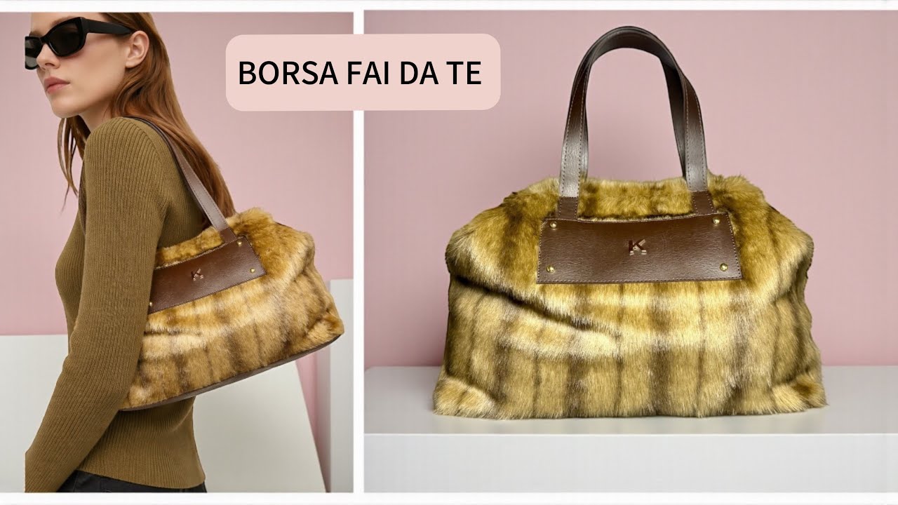 DIY Luxury Bag: Come cucire una borsa in eco-pelliccia e velluto (Tutorial Passo-Passo)