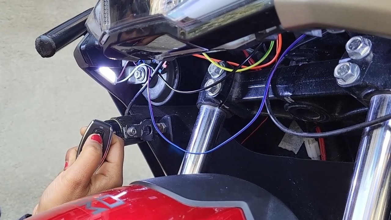 Hero Xoom 125 LED Light Modification with Remote Control On/Off