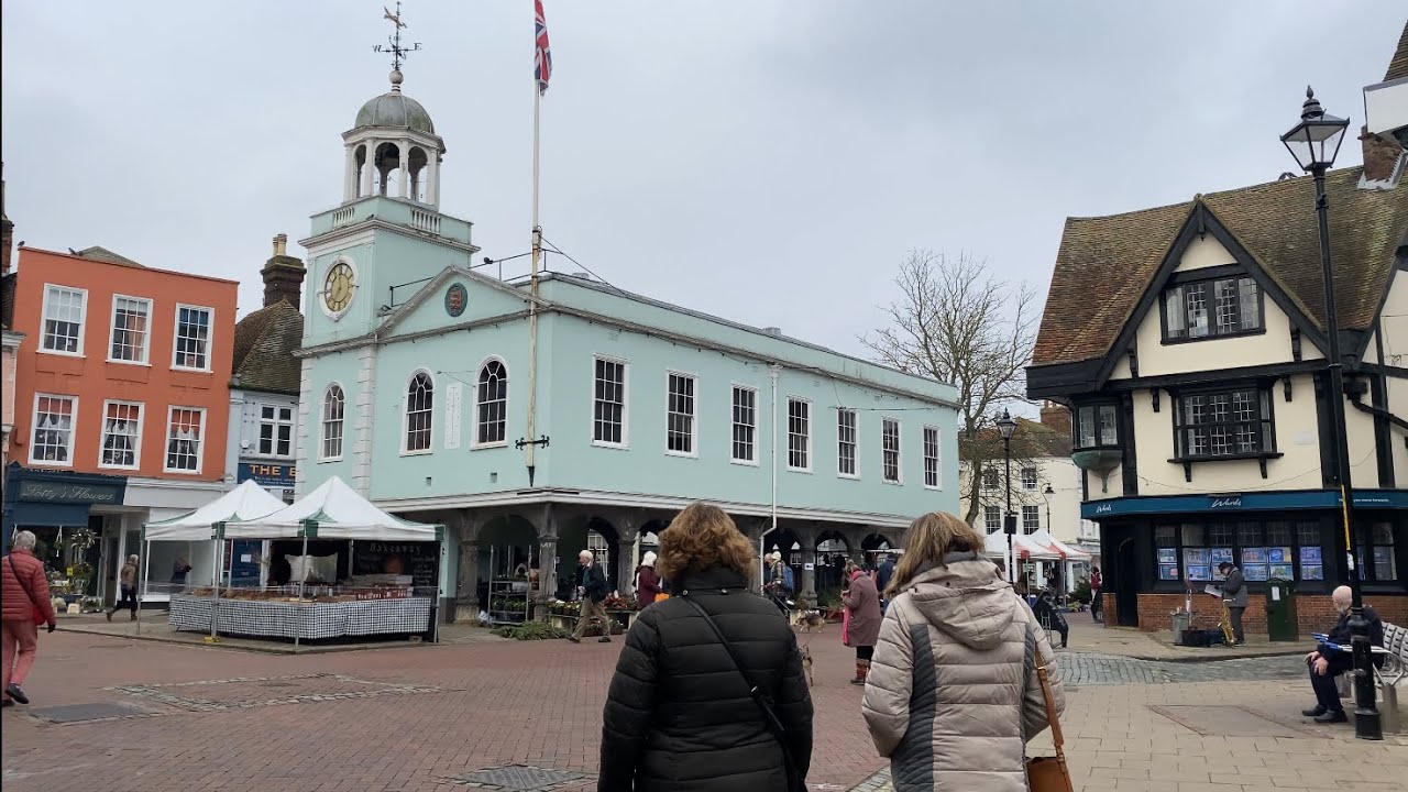 FAVERSHAM WALK, Train Station - Market Place - Shepherd Neame Brewery - St Mary of Charity Church