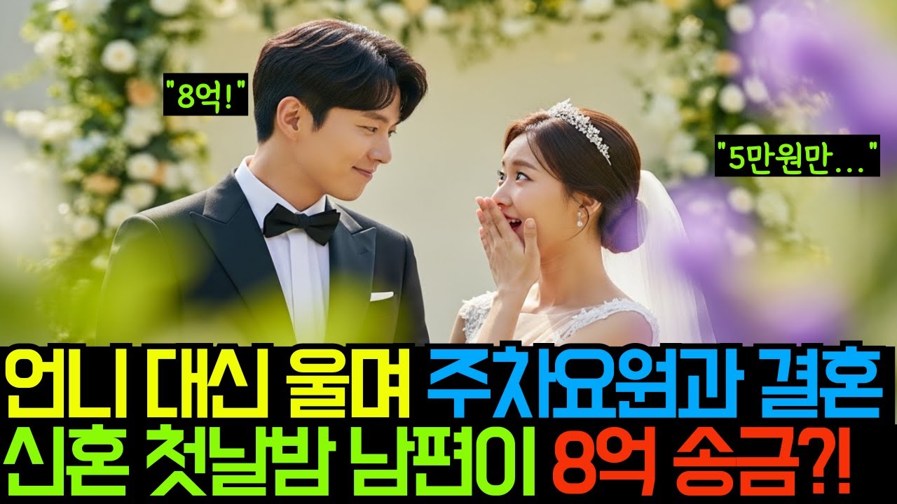 도망간 언니 대신 주차요원과 결혼한 동생 신혼 첫날밤… 남편이 8억을 보냈습니다