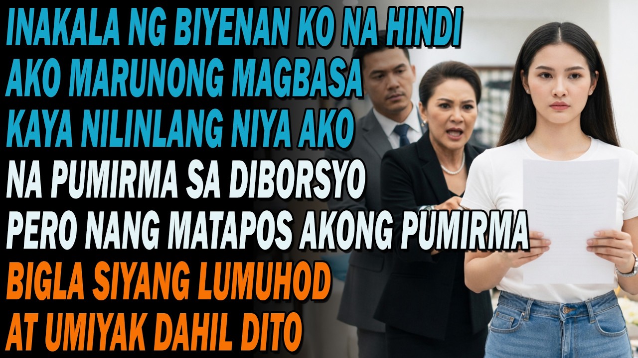 😏 Akala Ng Biyenan Ko Na Hindi Ako Marunong Magbasa Kaya Pinapirma Sa Diborsyo📄pero Nagkamali Siya
