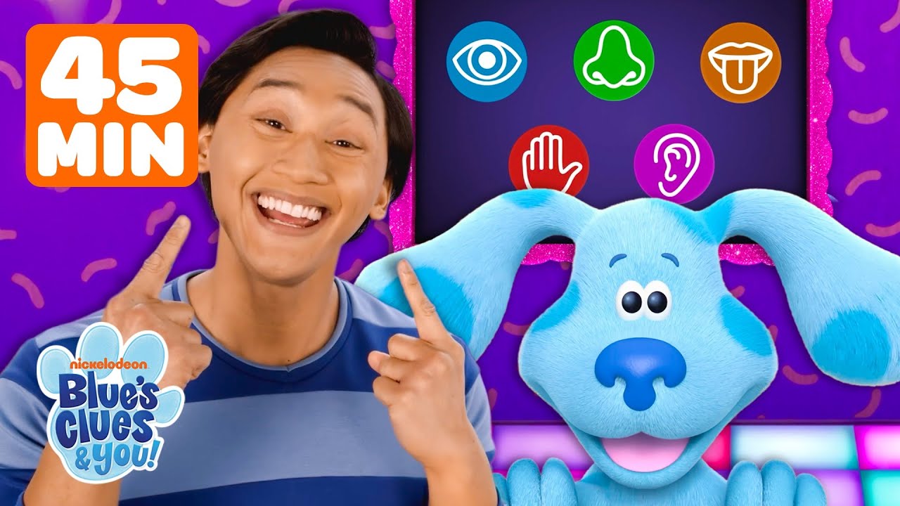 45 Minutes of the 5 Silly Senses Fun! 👃👀👂👅✋ | Blue's Clues & You!