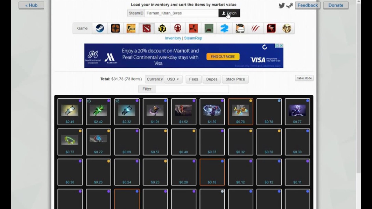 How to Know your Steam (Inventory|Items) Value in Details