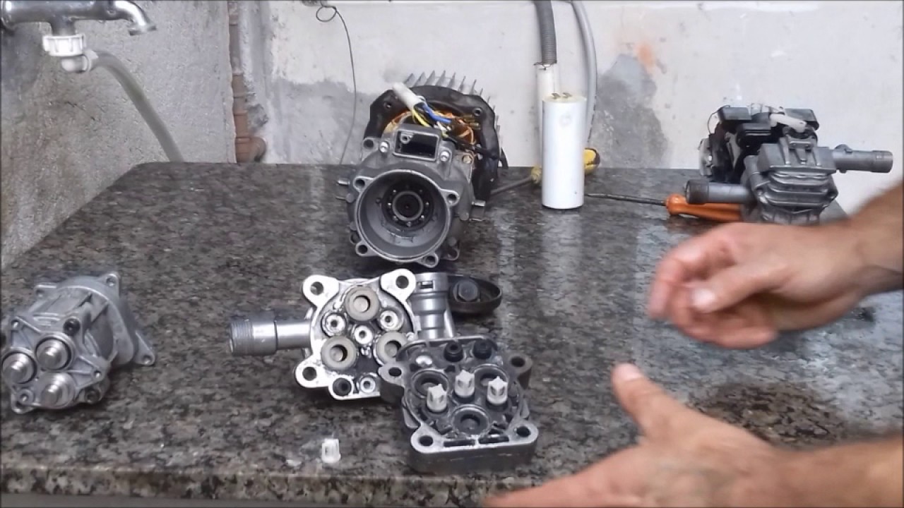CONSERTO DO MOTOR DA LAVADORA DE ALTA PRESSÃO.