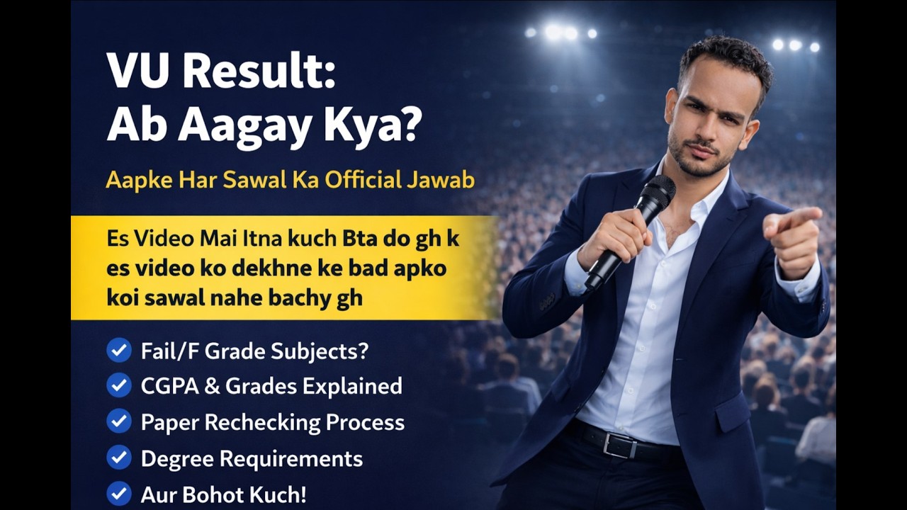 VU Result Ke Baad Kya Karein? | Complete Guide: CGPA, F Grade, Degree, All 19+ Problems Solved