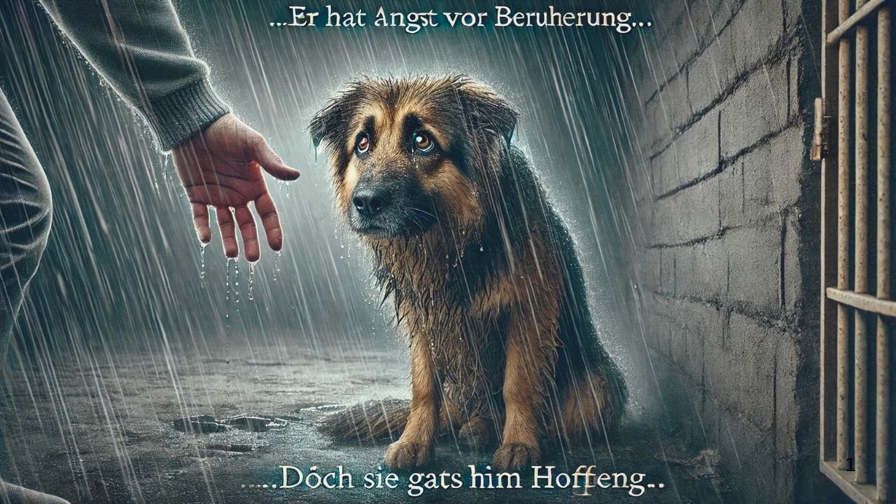 Schäferhund weint bei jeder Berührung – bis eine Frau sein Leben für immer verändert