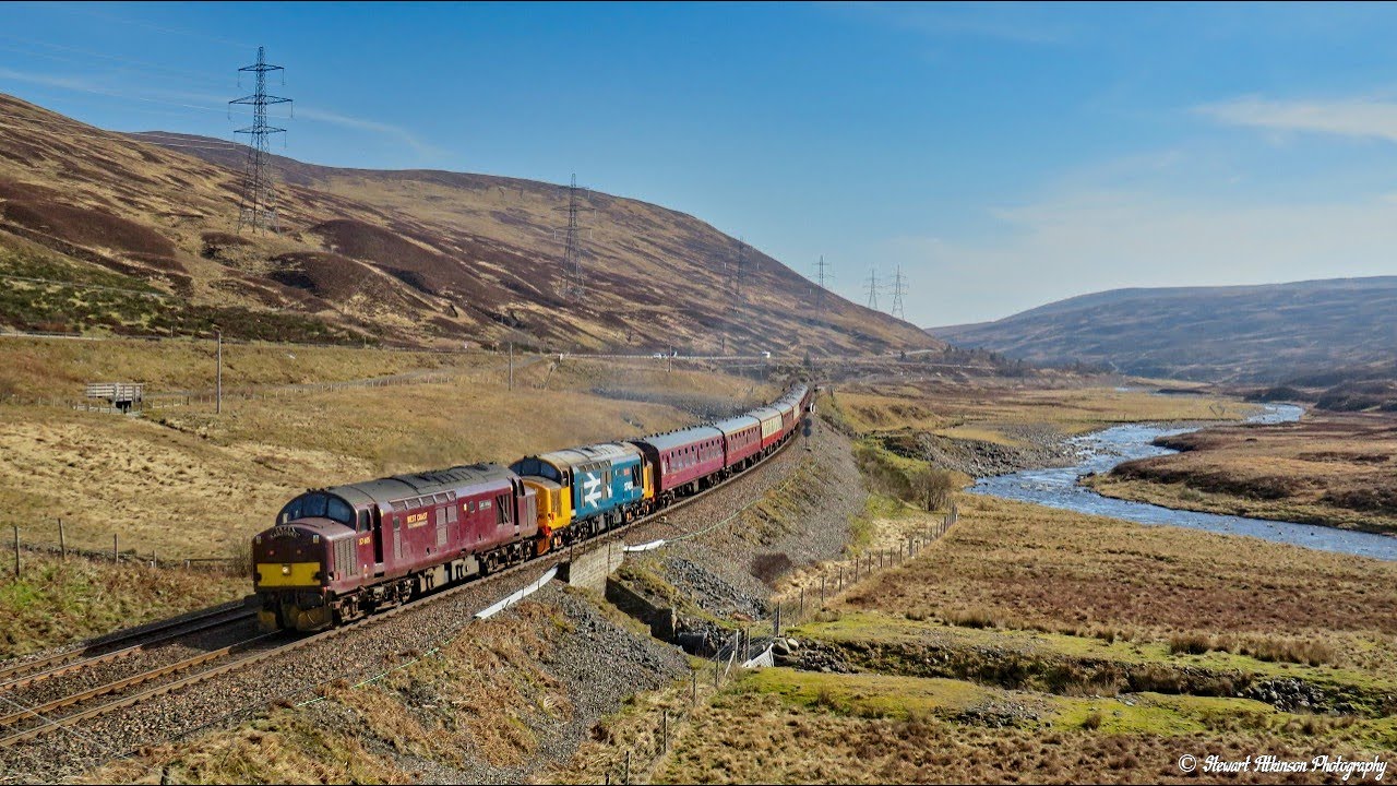 37685 & 37403 Rumble Through The Highlands Working 1Z37 19/3/22