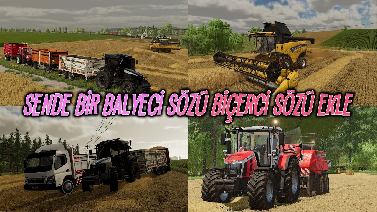 BİÇERCİ OLDUM!|MARDİN URFA İŞİ BİÇİM VE BÜYÜK BALYA YAPIMI! |FS22|DÜVECEK KÖYÜ ROLEPLAY|MAZOT BİTTİ
