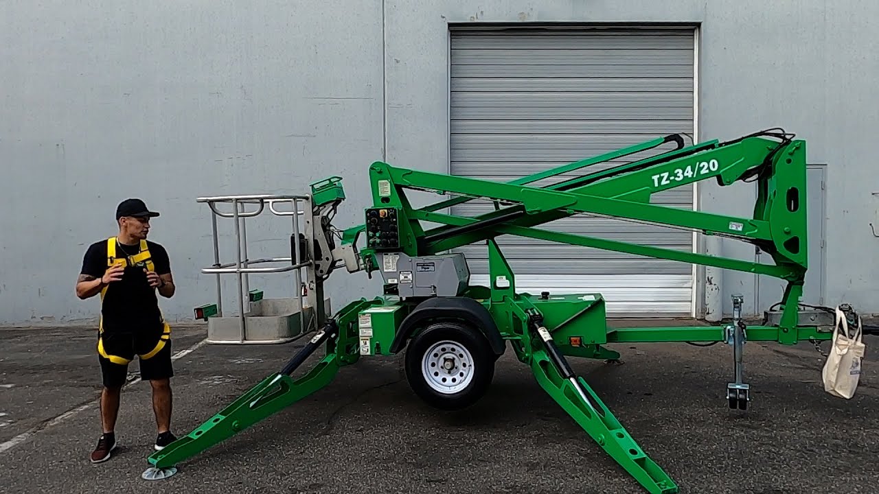 GENIE TZ-34/20 500 lb Electric #-554 - Towable Boom Lift for Sale