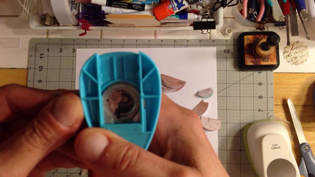 TAB Punch Hack ( Whale tail)  Junk Journaling crafts