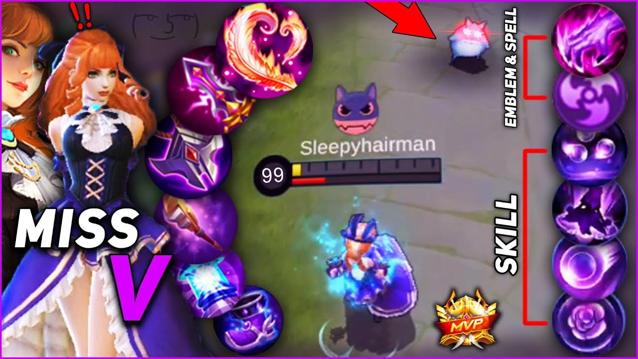 MISS VIOLET going for VIOLET BUILD = GUINEVIOLET! Mobile Legends Color Build