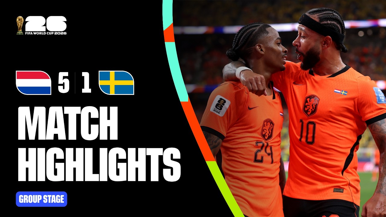 Highlights | Netherlands 5-1 Sweden | FIFA World Cup 2026&trade;