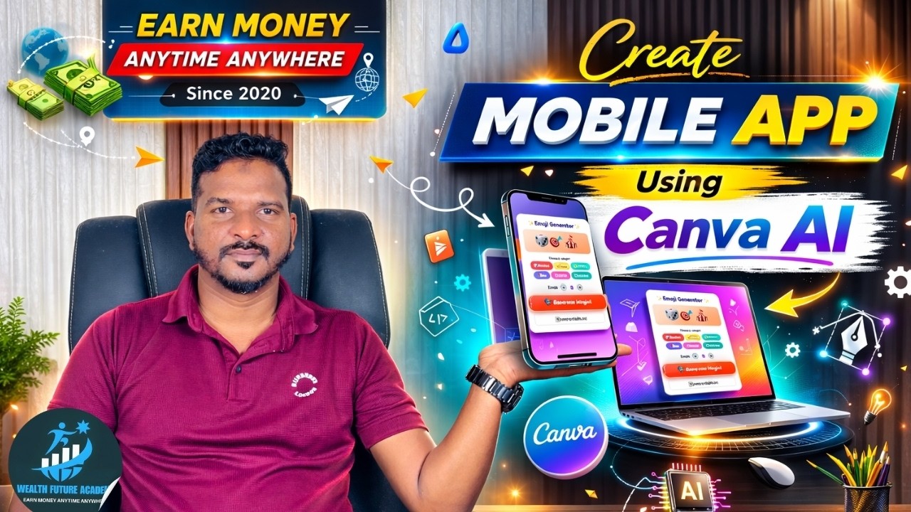 No Coding! Canva AI வைத்து Mobile App Create பண்ணலாம் 🔥 | Step-by-Step Canva AI App Creation