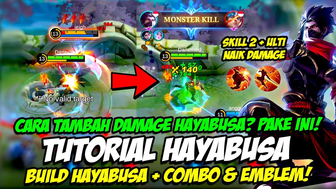 TUTORIAL HAYABUSA | TIPS MAIN HAYABUSA + SKILL HAYABUSA TAMBAH DAMAGE ❗ BUILD HAYABUSA YANG BENAR