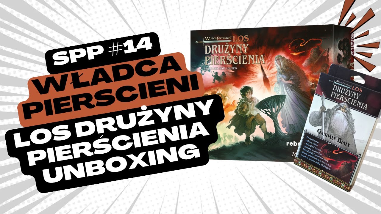 Władca Pierścieni: Los Drużyny Pierścienia + promo Gandalf Biały | Unboxing | Sam Przy Planszy #14
