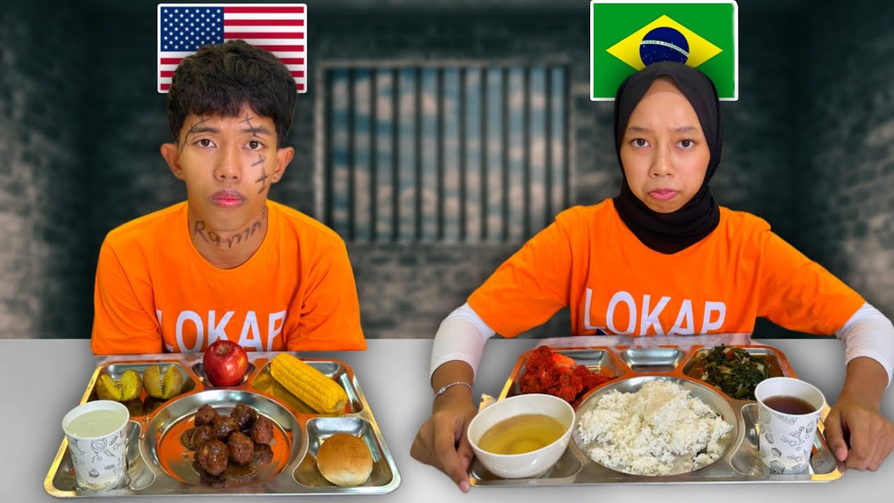 CHALLENGE MAKAN MAKANAN PENJARA IKUT NEGARA! 