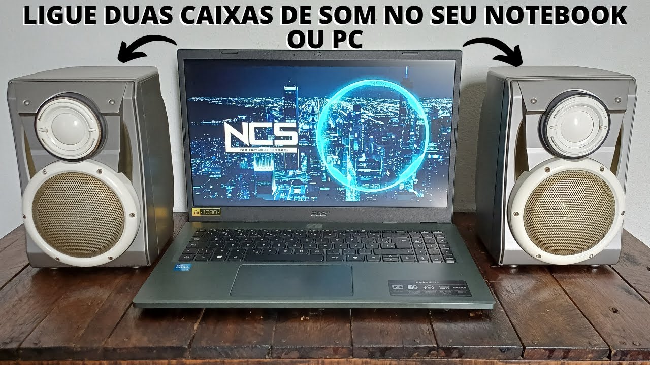 Como Ligar Duas Caixas de Som no Notebook ou PC do Jeito Certo