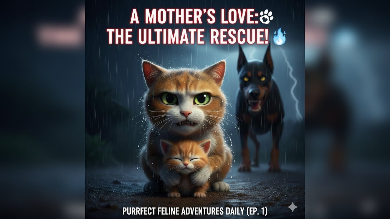 A Mother's Love: The Ultimate Rescue! ⛈️ | Purrfect Feline Adventures Daily (Ep. 1)