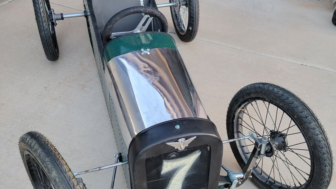 Austin 7 cyclekart 1923 Brooklands monoposto racer walkaround video