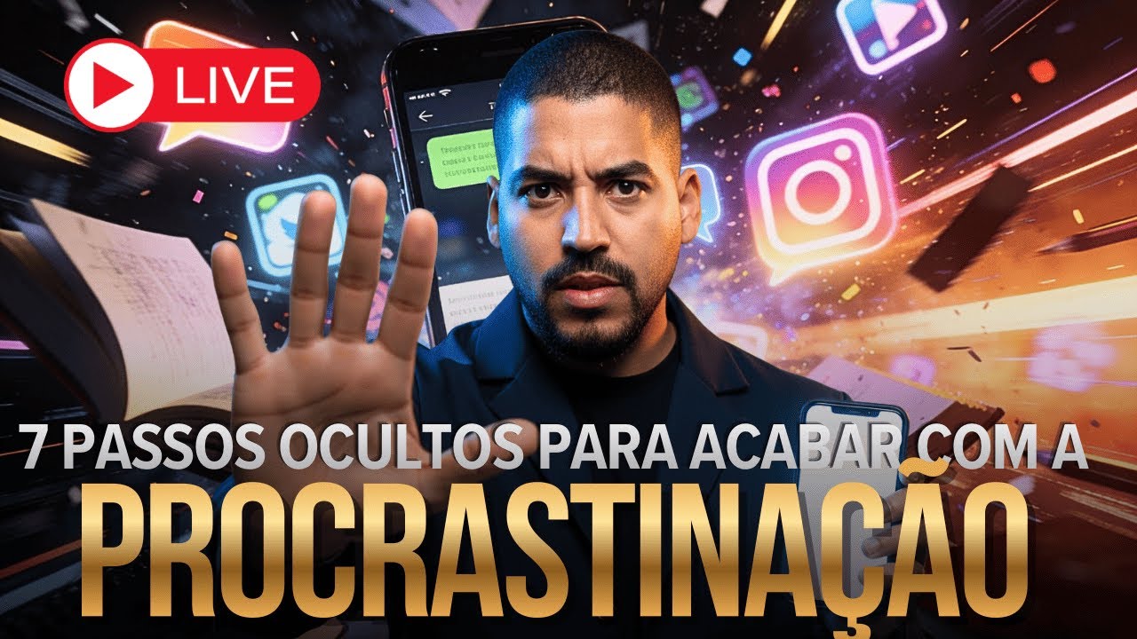 7 Passos Ocultos Para o Fim da Procrastinação nos Estudos para Passar em Medicina | Aula Gratuita