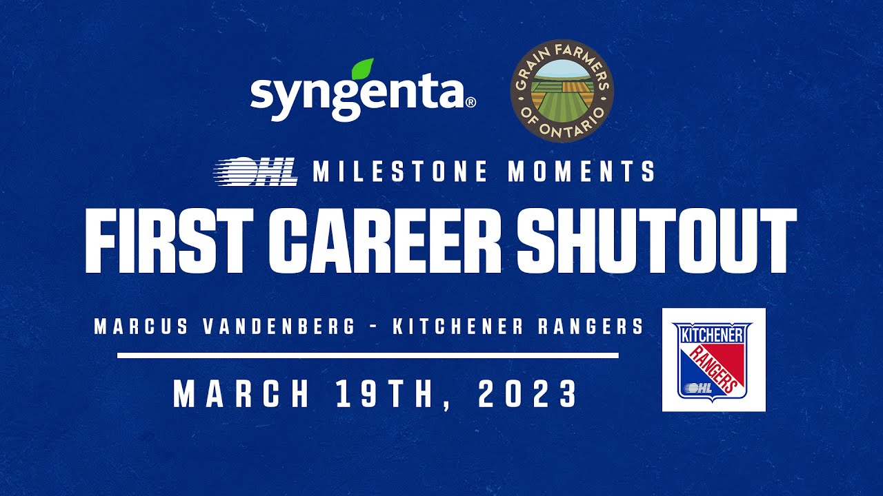 OHL Milestone | Marcus Vandenberg | First Career Shutout