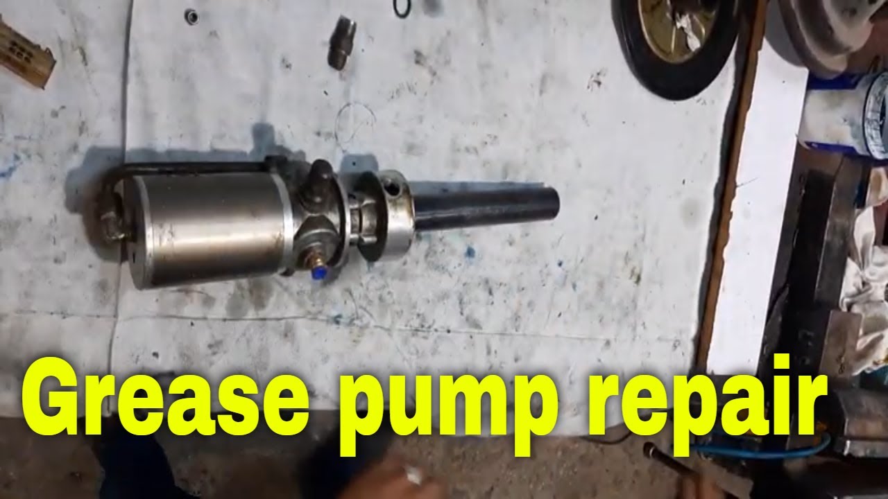 صيانة وتجميع  مشحمة تعمل بالهواء الجزء الثالث ( PNEUMATIC GREASE PUMP AIR OPERATED ( PART 3