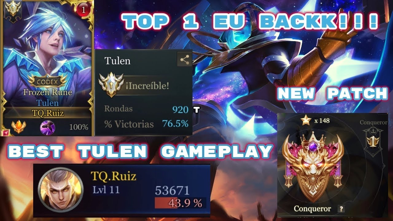 TOP 1 EU BACK!!! BEST TULEN GAMEPLAY !! 44% DMGE (NEW PATCH)