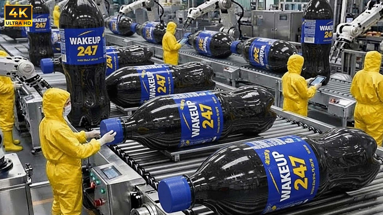 Inside the WAKE-UP 247 Factory: The WAKE-UP 247 energy drink production process (Full Process)
