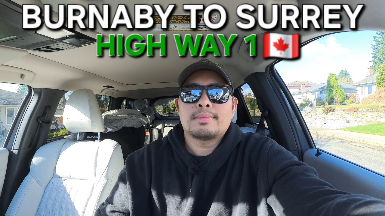 Driving tour from burnaby to surrey bc canada