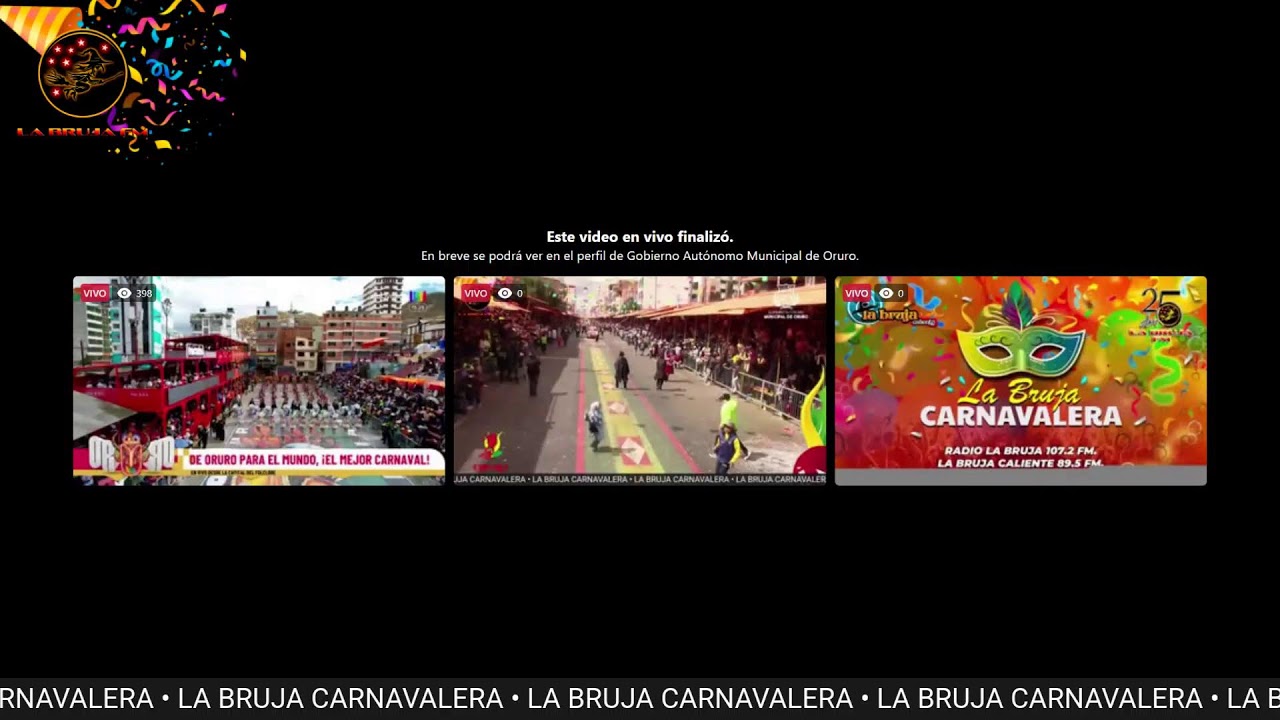 ¡Carnaval de Oruro 2026 lo vives EN VIVO con Radio La Bruja!