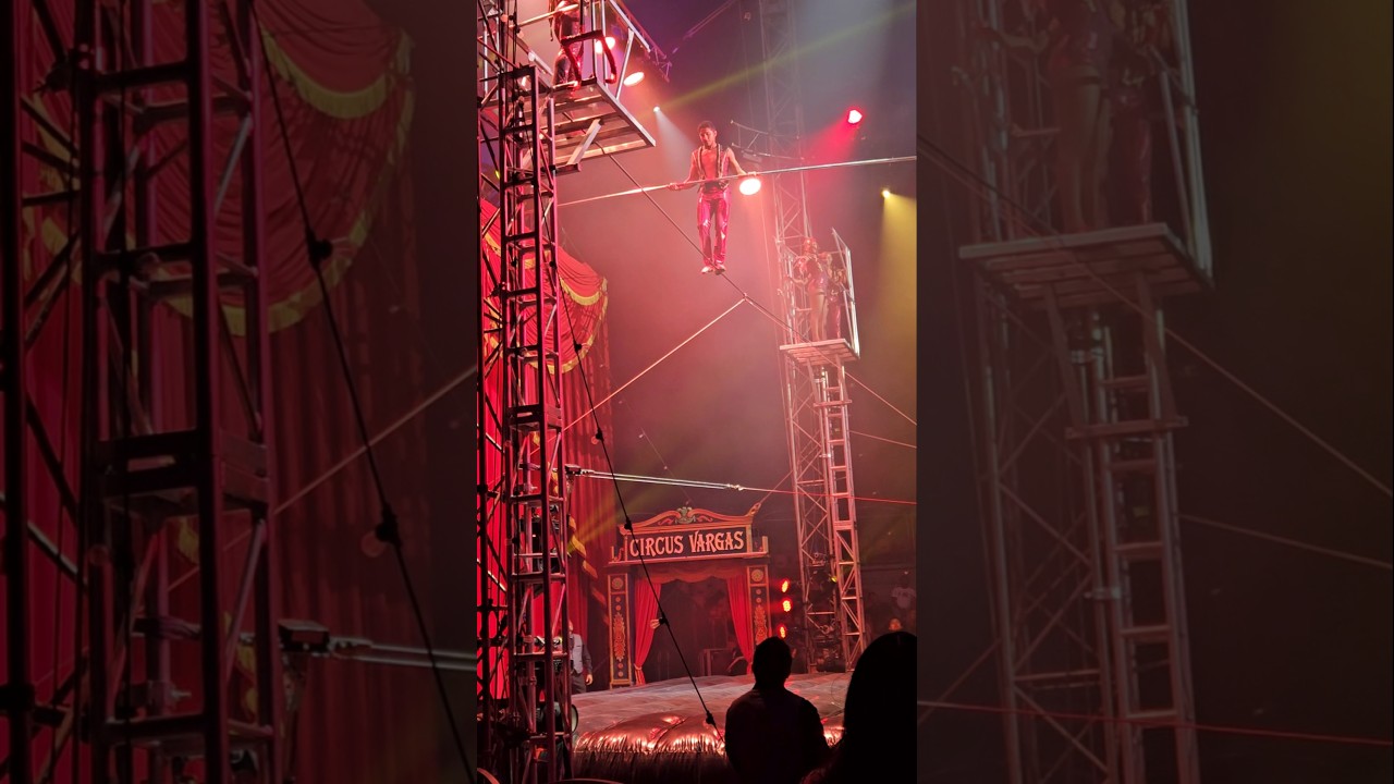 🎪 Amazing Aerial Spectacle! High Wire Performance at the Circus 🎪