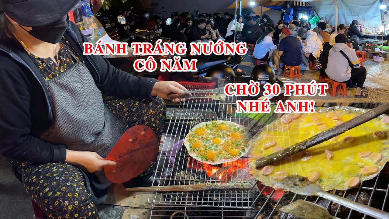 Bánh tráng nướng Cô Năm Đà Lạt khách muốn ăn phải chờ 30 phút - Vi Na TV
