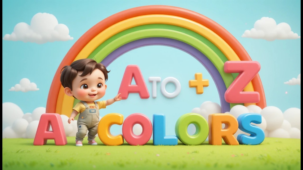 Colorful ABC Surprise Party 🎉 | A–Z Alphabet & Color Words for Toddlers