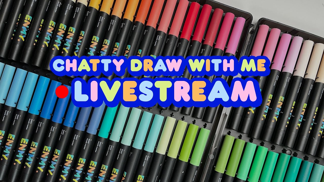 SKETCHBOOK LIVESTREAM | trying new paint markers!