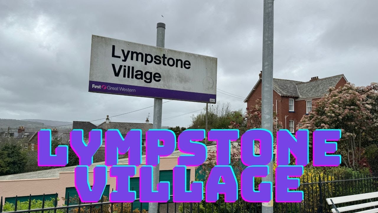 Exploring Lympstone Village Railway Station  in 70mph winds