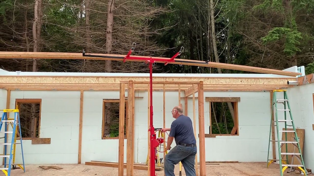 DIY Nudura  house build with a floating loft Simpson ICF rim joist hangers