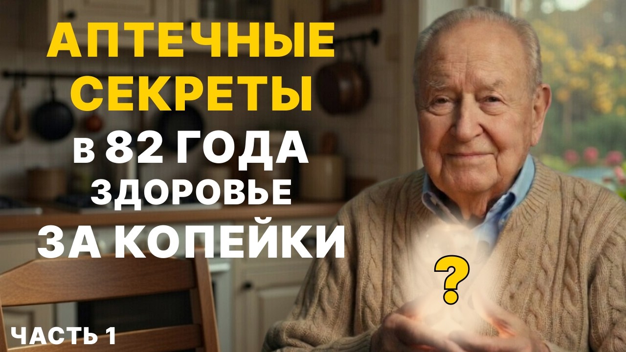 Мое ЗДОРОВЬЕ ЗА КОПЕЙКИ в 82 года. Аптечные секреты часть 1.