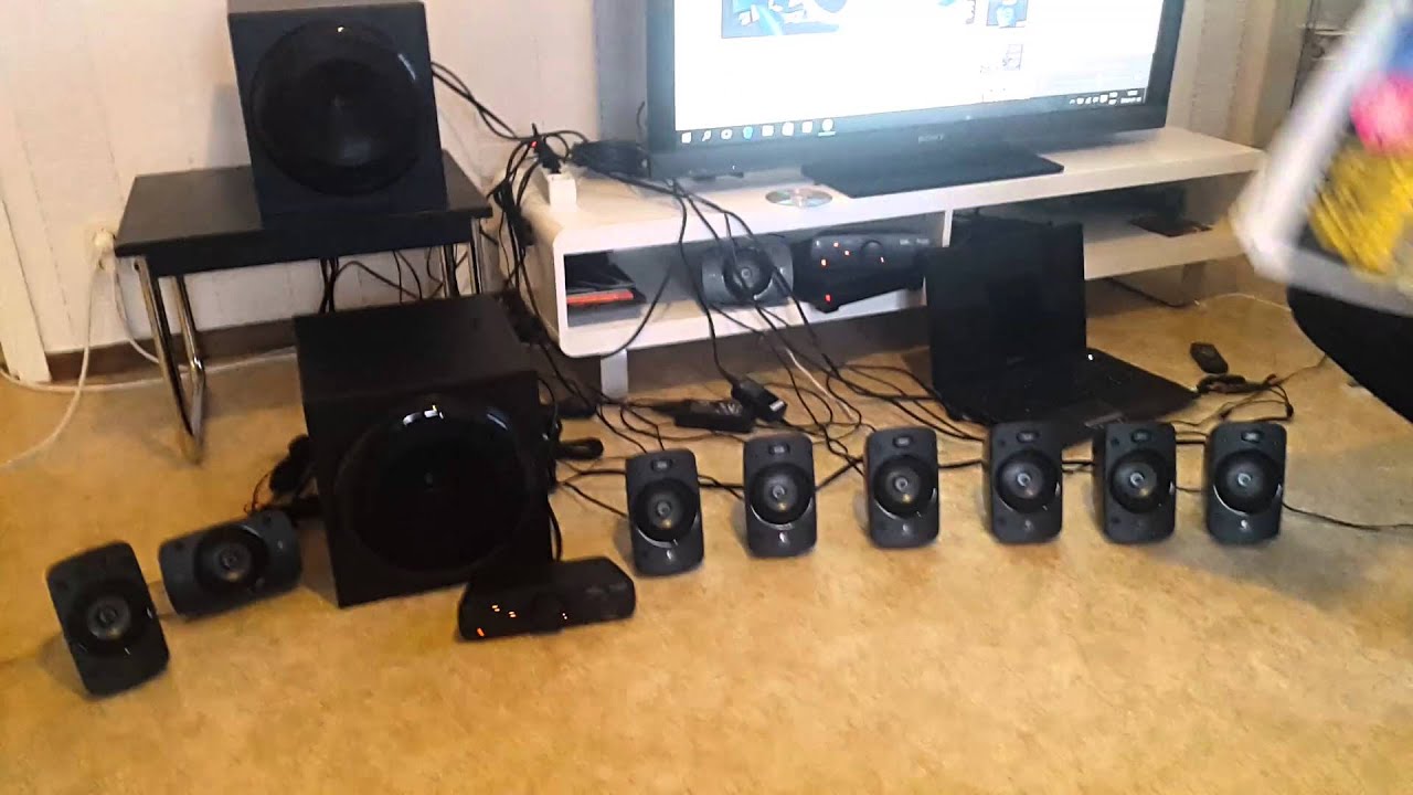2x logitech z906 bass test