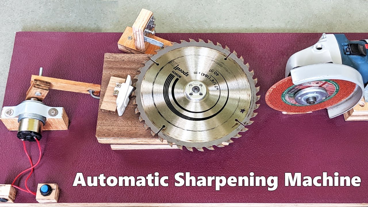 How to Make an Automatic Saw blade Sharpening machine at Home