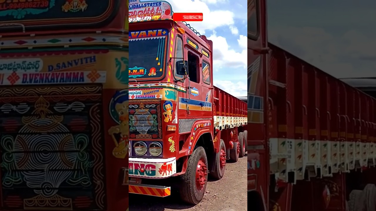 Modified Ashok Leyland 14tyre truck bodybuilding at Vijayawada Autonagar #truck #ashokleyland#shorts