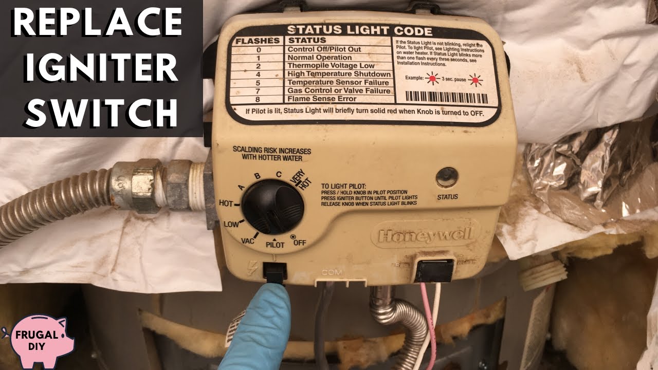Замена выключателя зажигания водонагревателя | Газовый клапан Honeywell
