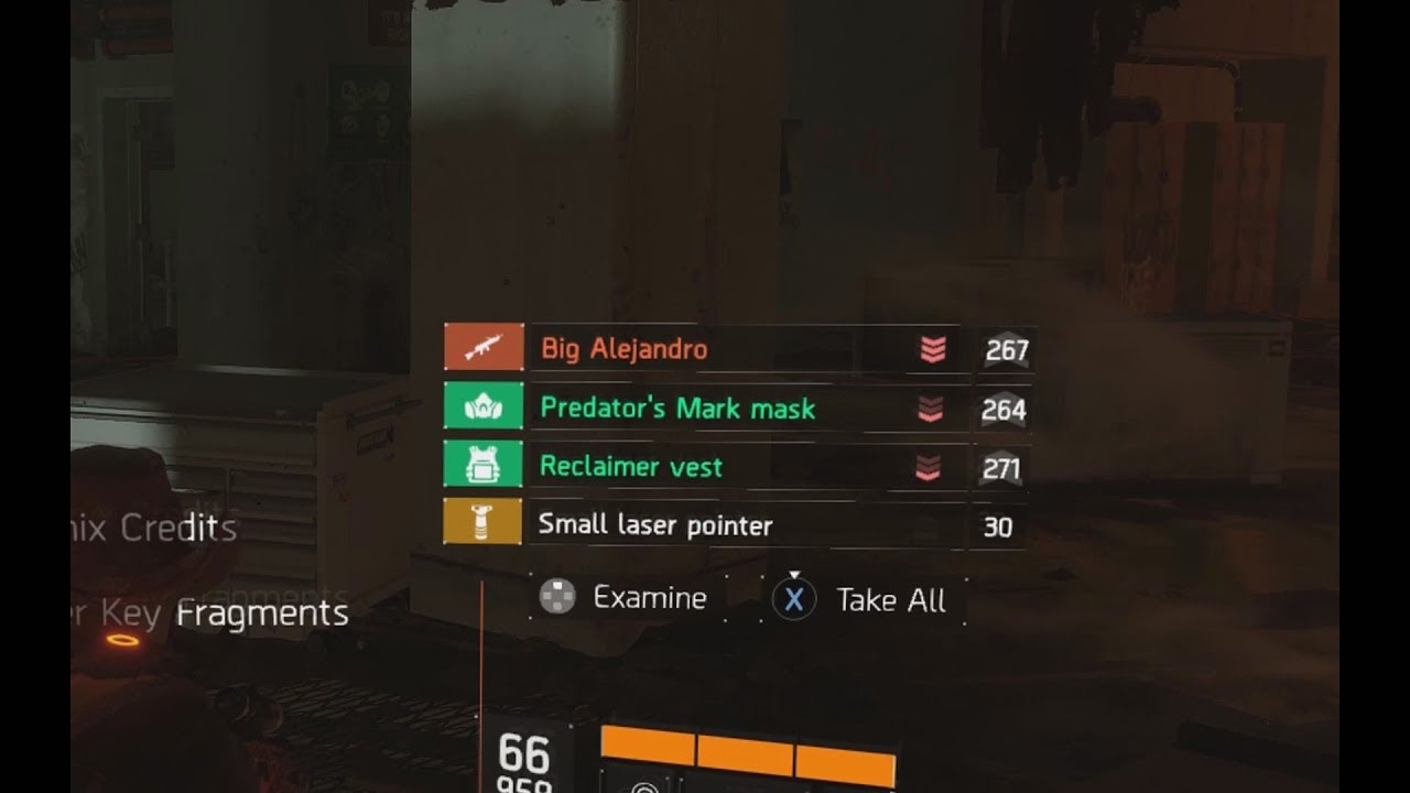 The Division Proof I got Big Alejandro from boss drop in Undergound