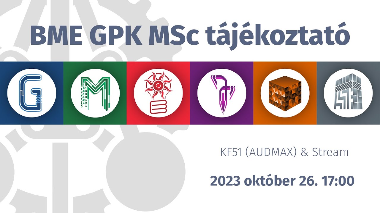 MSc tájékoztató 2023 | BME GPK